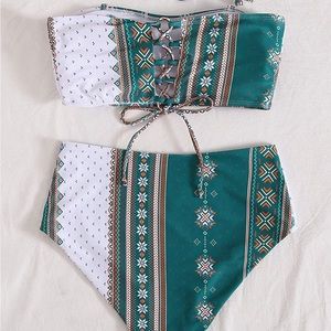 Bathing Suit | two-piece high waisted